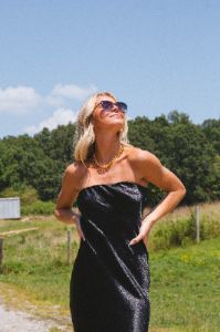 Dress To Impress Maxi Tube Dress, Black sold by North & Main Clothing Company