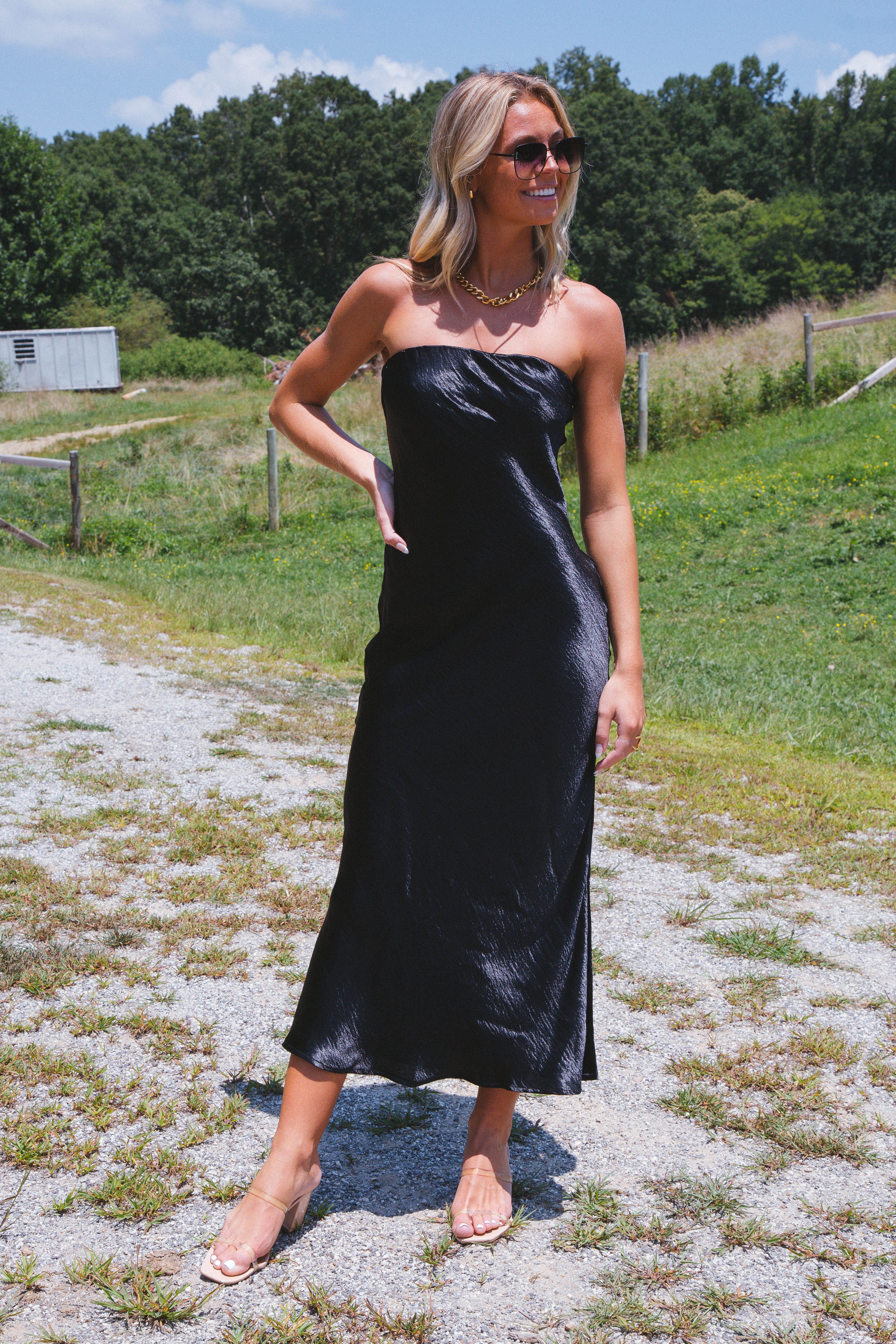 Dress To Impress Maxi Tube Dress, Black sold by North & Main Clothing Company product image thumbnail 7