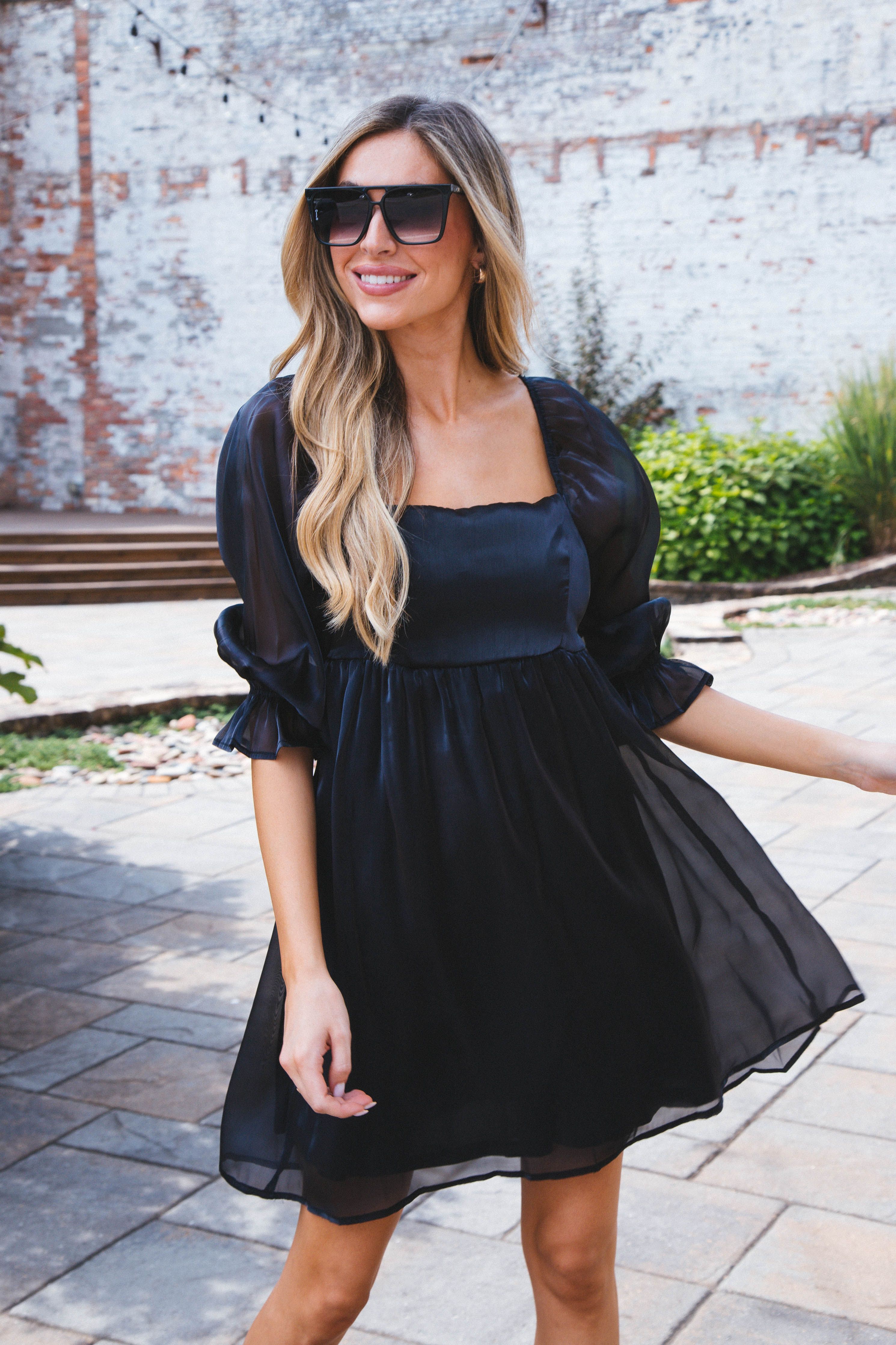 Lost In Love Babydoll Dress, Black sold by North & Main Clothing Company
