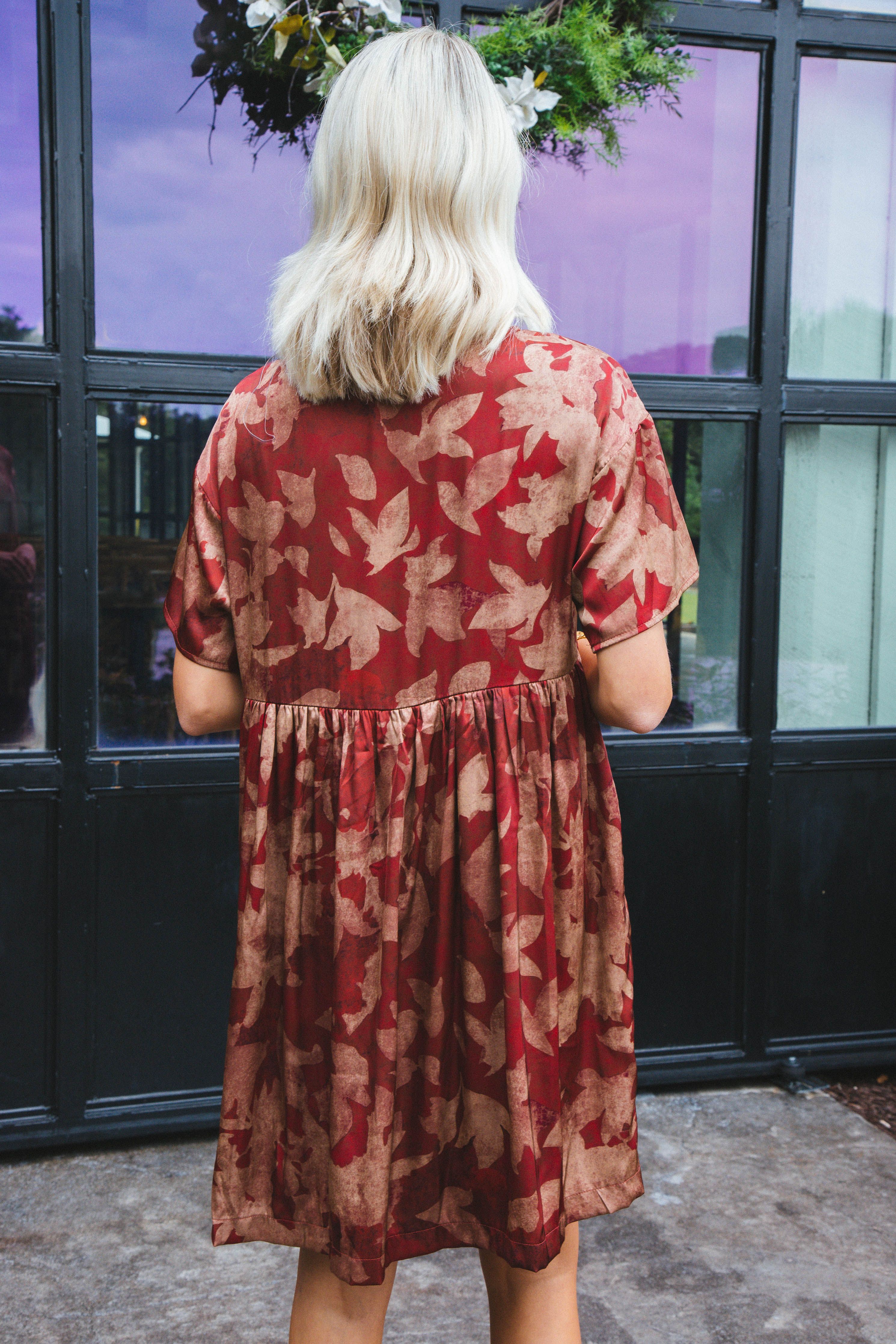 Autumn Memories Mini Dress, Brick sold by North & Main Clothing Company product image thumbnail 5