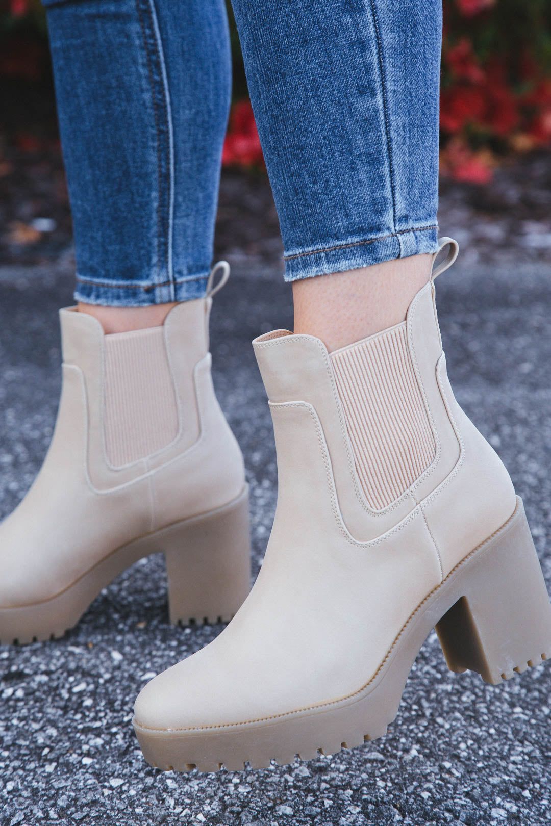 Good Day Nubuck Platform Chelsea Boot, Natural | Chinese Laundry sold by North & Main Clothing Company product image thumbnail 4