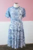 Stella Eyelet Lace Midi Dress, Blue | Extended Sizes sold by North & Main Clothing Company