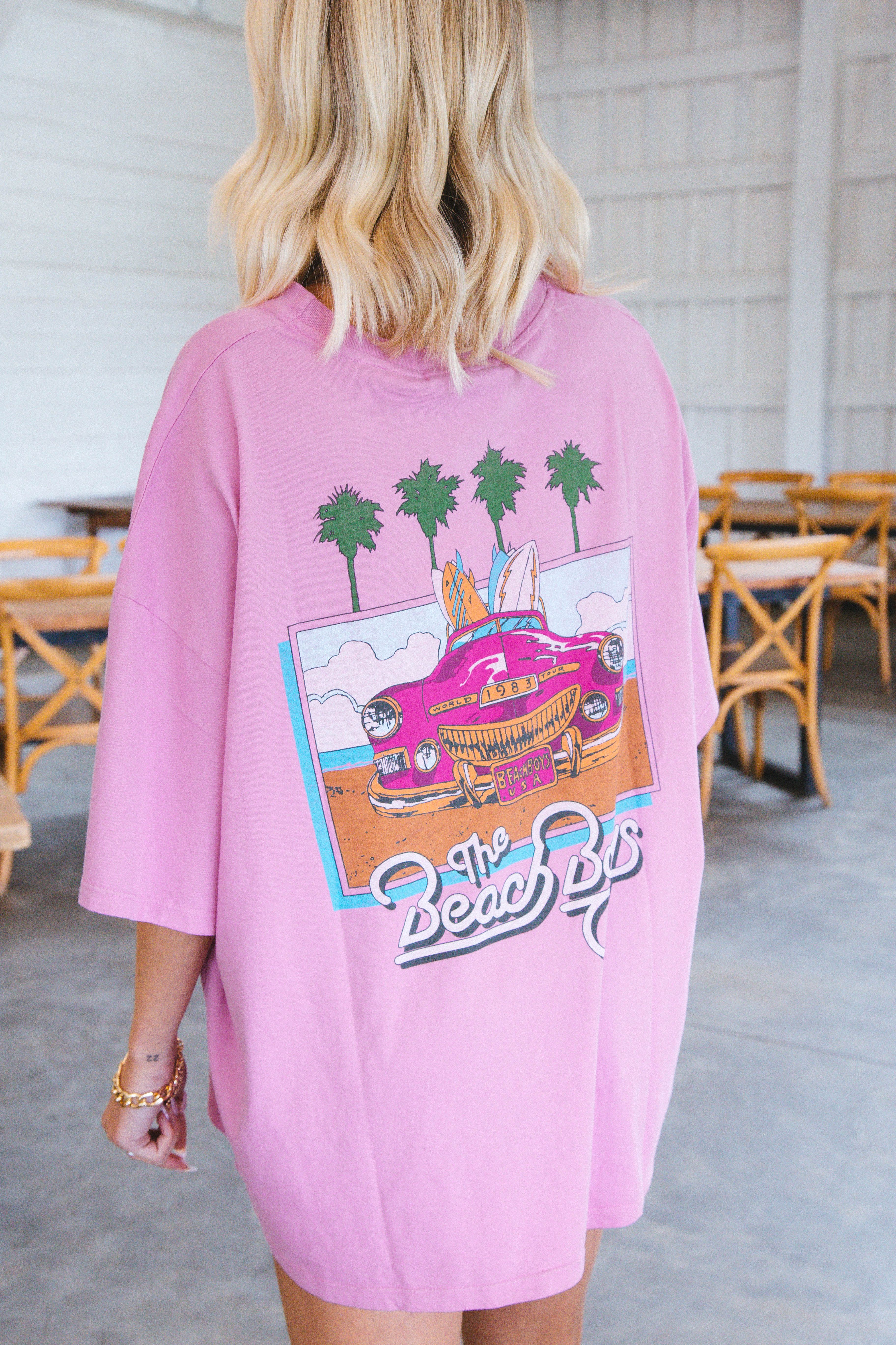 The Beach Boys Tour Tee, Lilac Bloom | Daydreamer sold by North & Main Clothing Company product image thumbnail 4