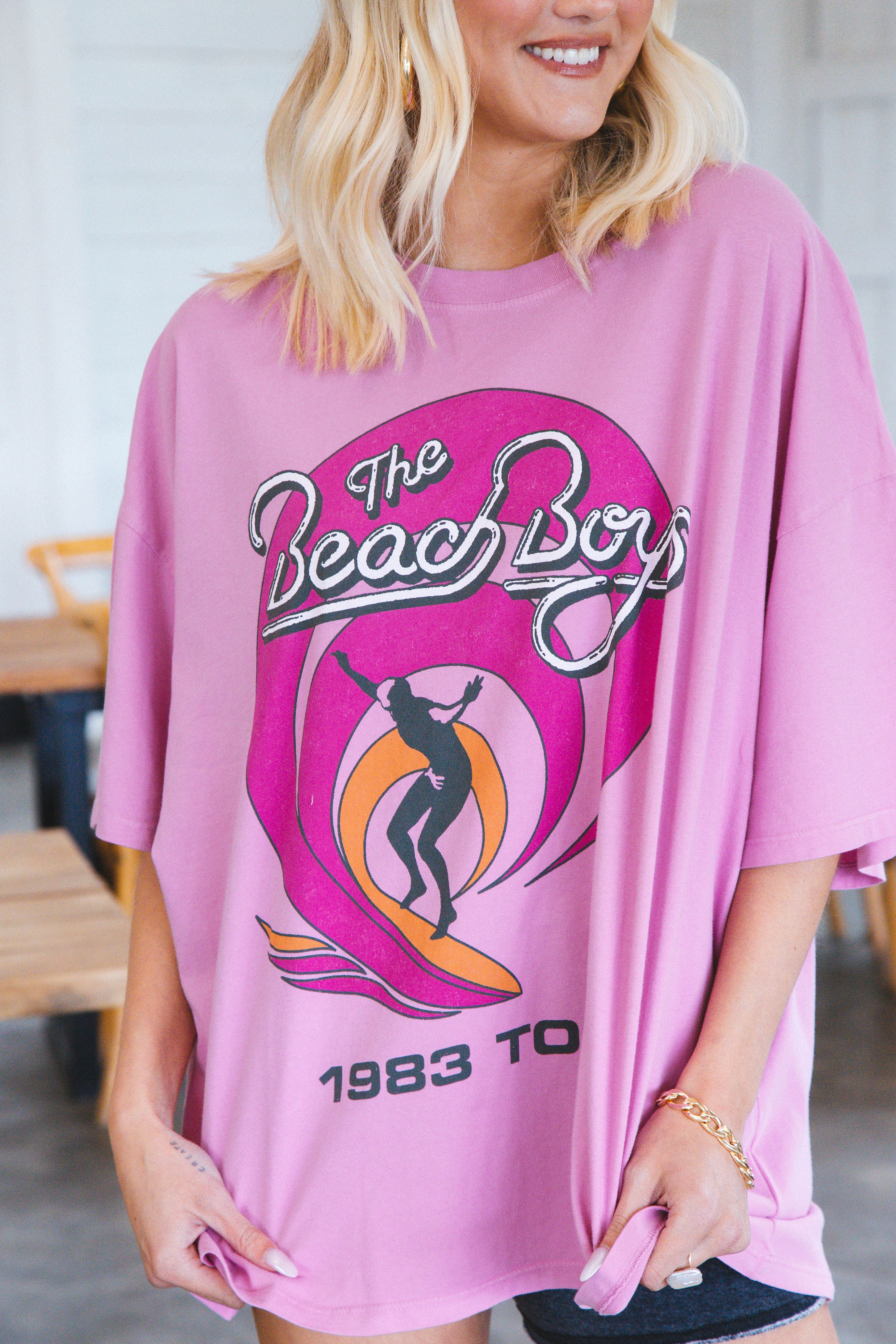 The Beach Boys Tour Tee, Lilac Bloom | Daydreamer sold by North & Main Clothing Company product image thumbnail 3