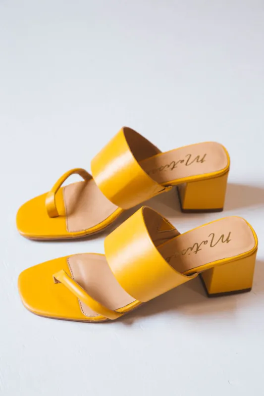 Fade Leather Block Heel, Saffron | Matisse sold by North & Main Clothing Company
