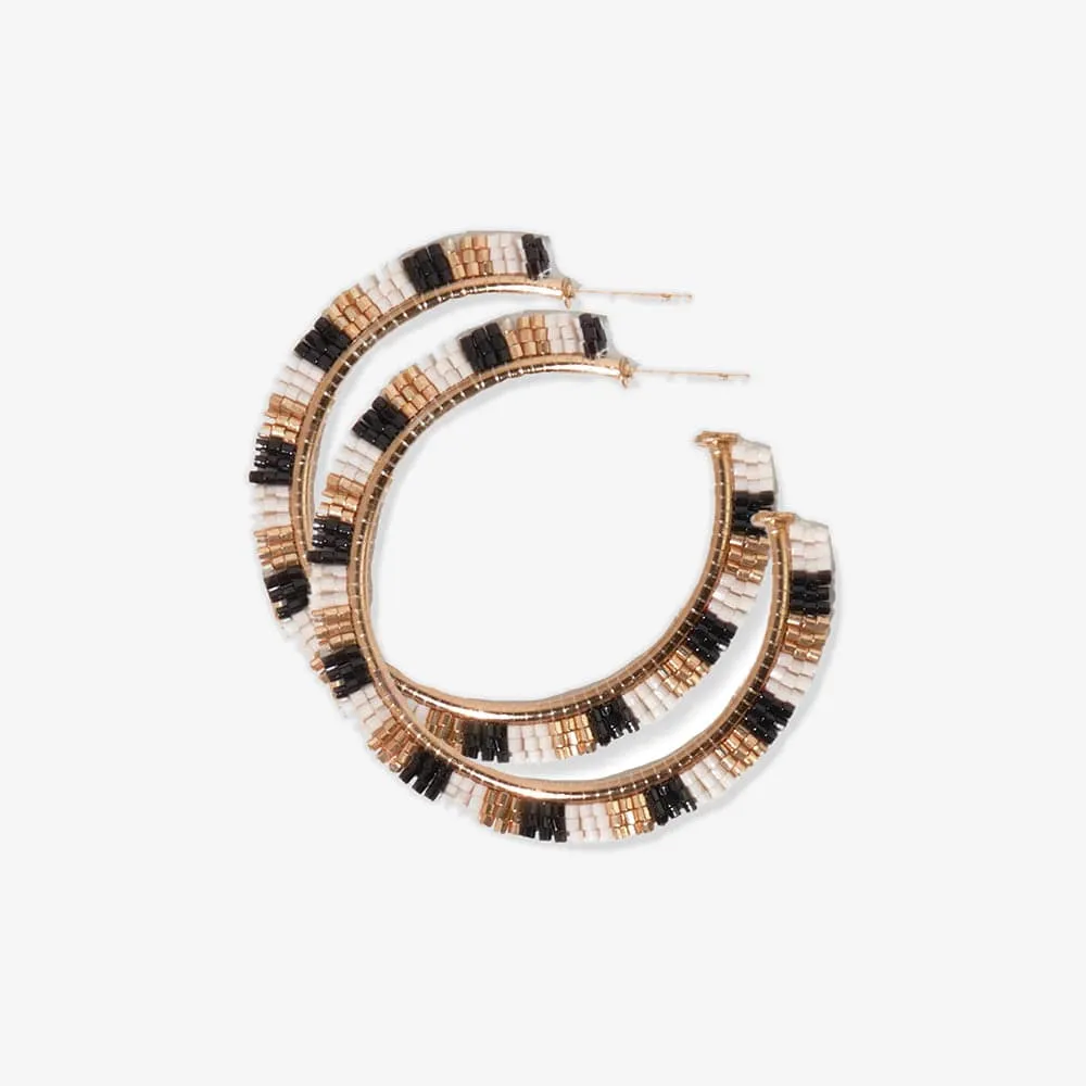 Nora Striped Hoop Earring | Ink + Alloy sold by North & Main Clothing Company