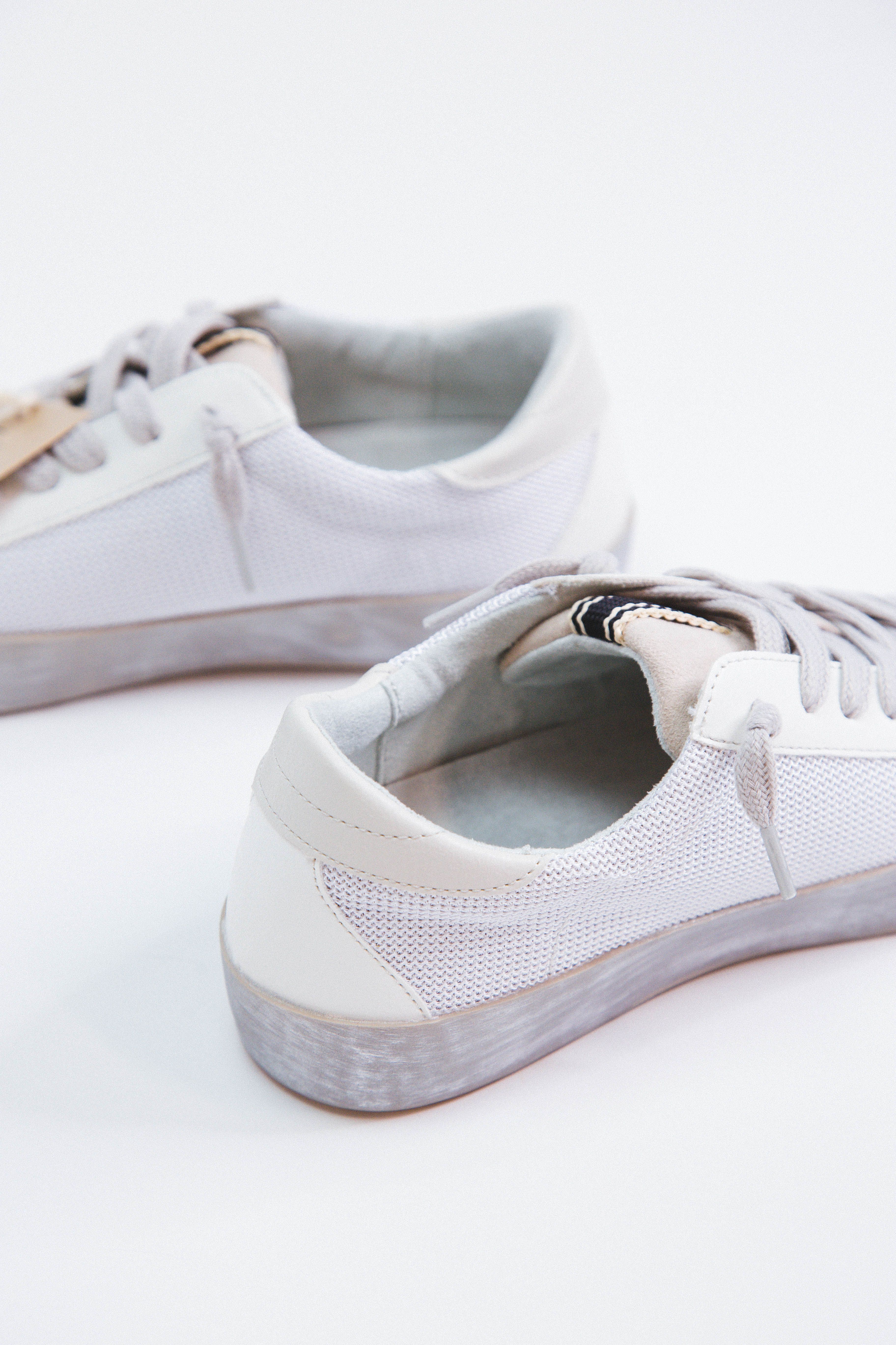 Paula Lace Up Star Sneaker, White Mesh | SHUSHOP sold by North & Main Clothing Company product image thumbnail 2