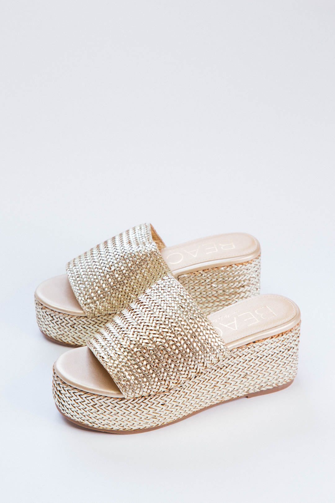 Peony Platform Sandal, Gold | Beach by Matisse sold by North & Main Clothing Company