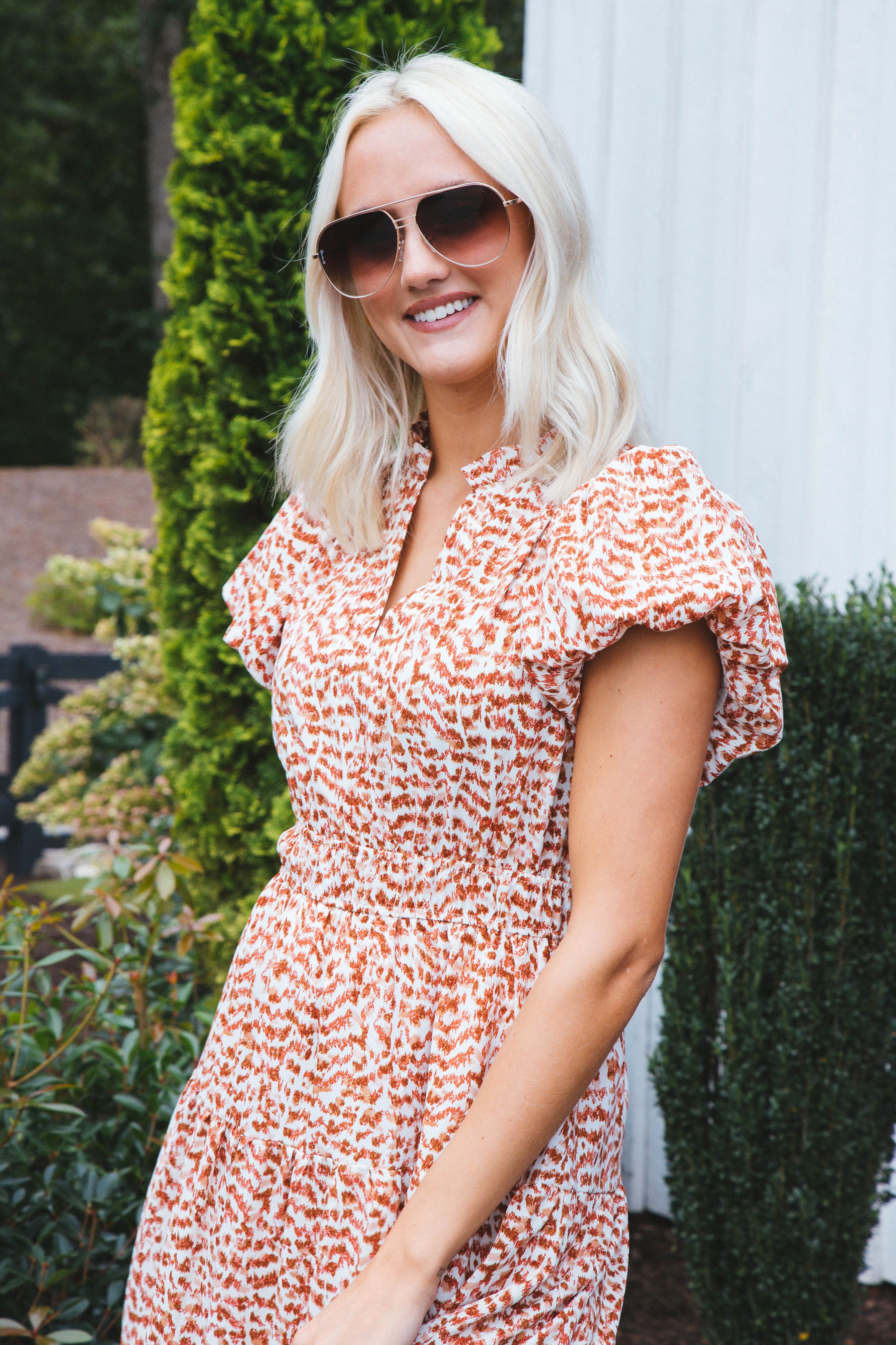 Carla Maxi Dress, Ecru/Rust sold by North & Main Clothing Company product image thumbnail 2