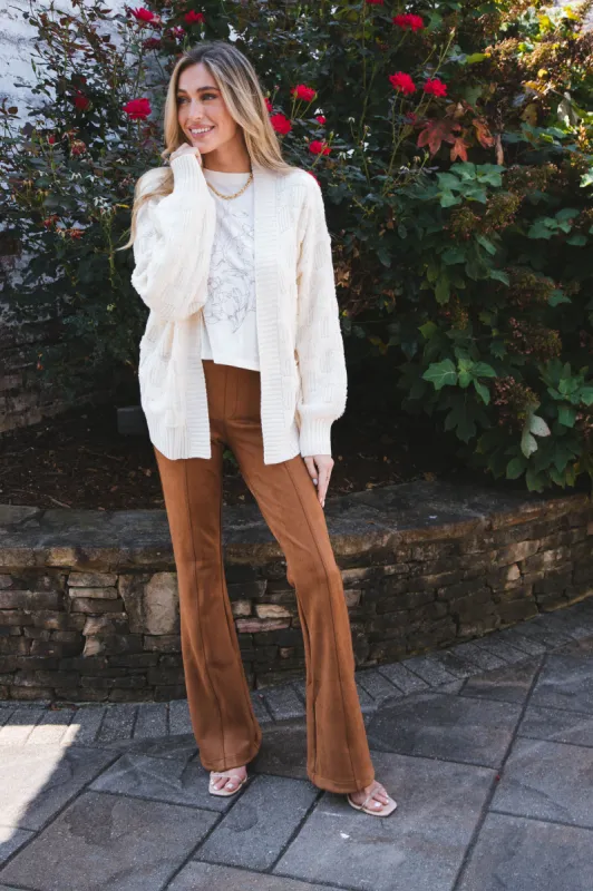 Allure Cardigan Sweater, Cream sold by North & Main Clothing Company