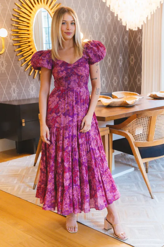 Sundrenched Maxi Dress, Magenta | Free People sold by North & Main Clothing Company