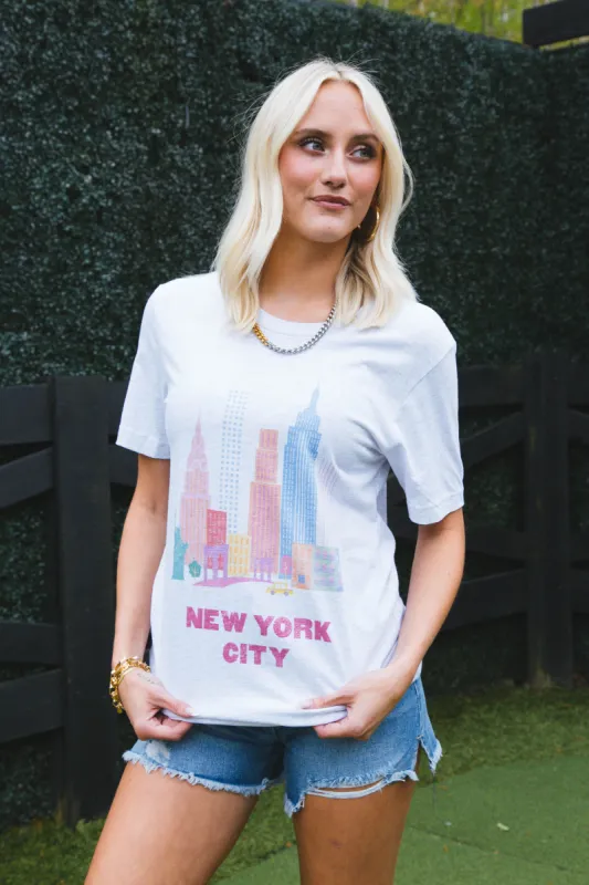 New York City Graphic Tee, Ash sold by North & Main Clothing Company