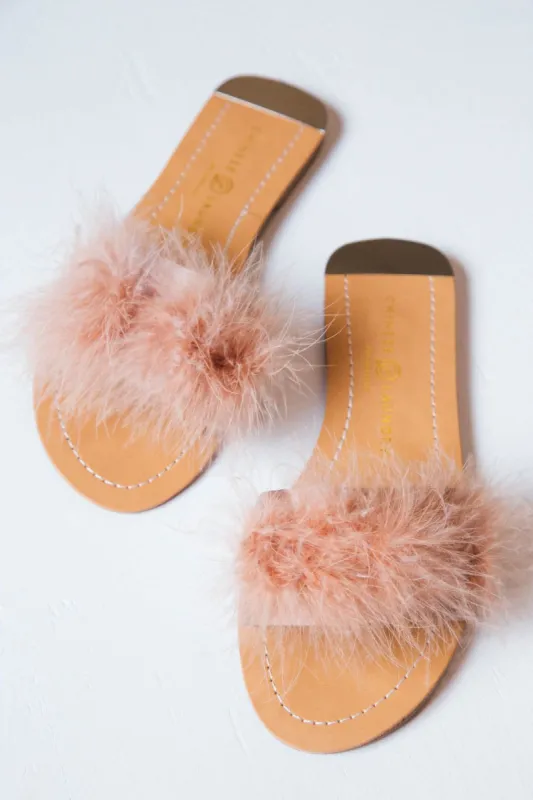 Zoey Feather Slide, Rose | Chinese Laundry made by North & Main Clothing Company