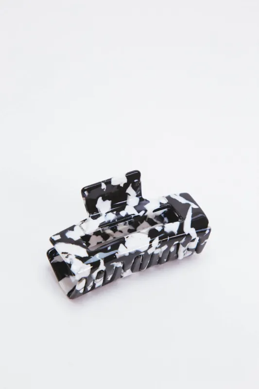Elevated Hair Claw, Black/White sold by North & Main Clothing Company
