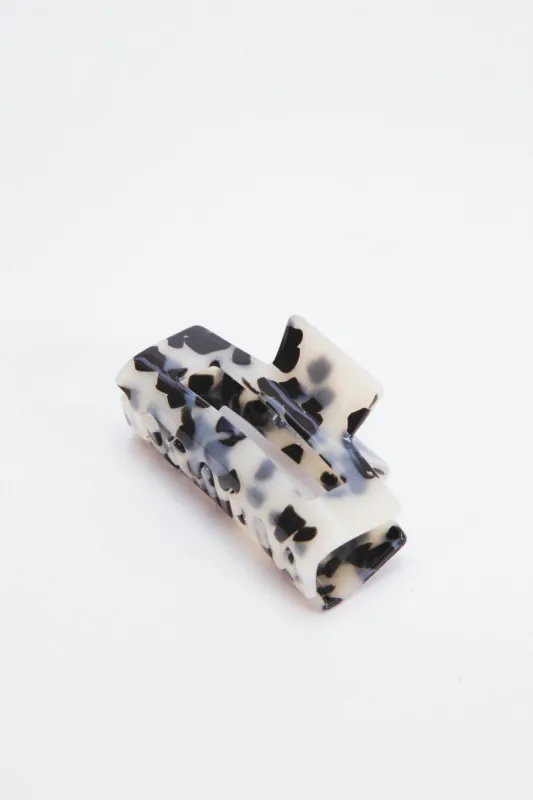 Elevated Hair Claw, Black/Cream sold by North & Main Clothing Company