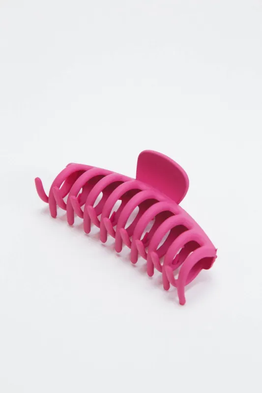 Oversized Claw Clip, Hot Pink sold by North & Main Clothing Company