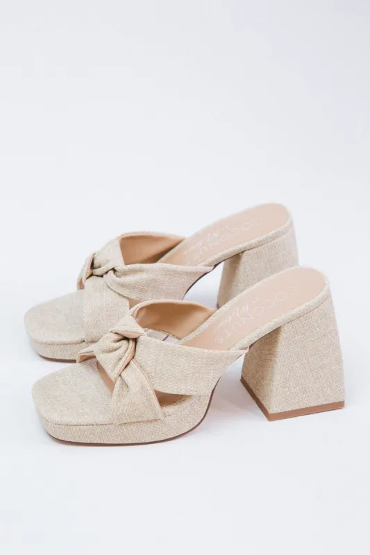 Esme Platform Sandal, Natural | Coconuts by Matisse sold by North & Main Clothing Company