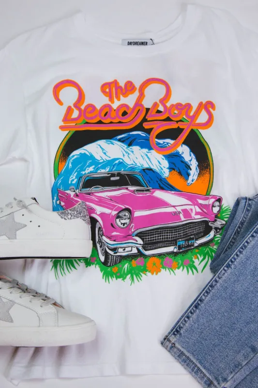 Beach Boys Surf Tee, Bleach White | Daydreamer sold by North & Main Clothing Company