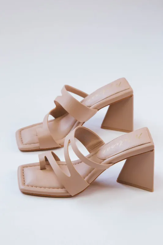 Oslo Heeled Sandal, Nude | Matisse sold by North & Main Clothing Company