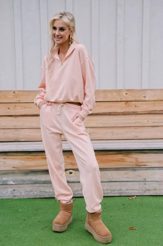 Stellar Soft Sweatpants, Tropical Peach sold by North & Main Clothing Company