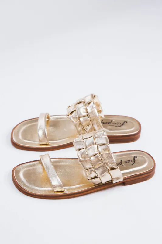 Woven River Sandal, Platina Gold | Free People made by Free People