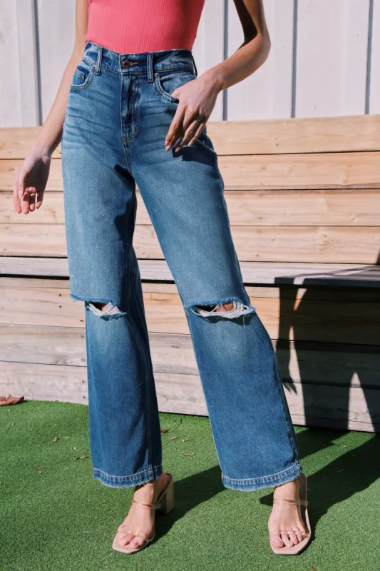 Throwback 90's Jeans, Medium Light sold by North & Main Clothing Company