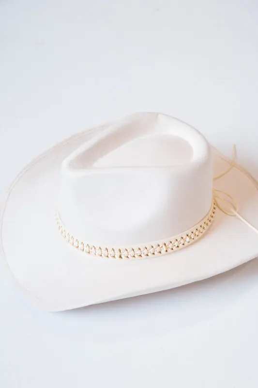 Rhett Braided Cowboy Hat, Ivory sold by North & Main Clothing Company