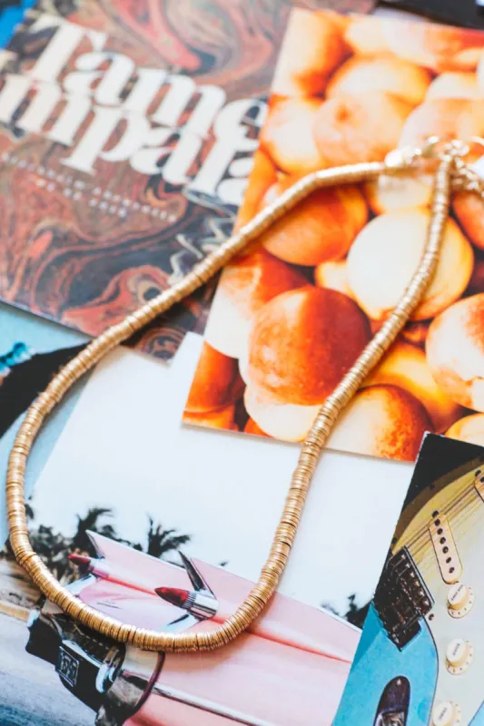 Sequin Necklace, Gold | Ink + Alloy sold by North & Main Clothing Company