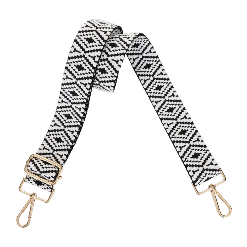 1.5 Inch Wide Replacement Webbing Strap with Gold Metal Hardware made by Jessie James Handbags