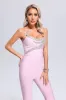 Unika Diamante Bandage Jumpsuit, L sold by Bella Barnett