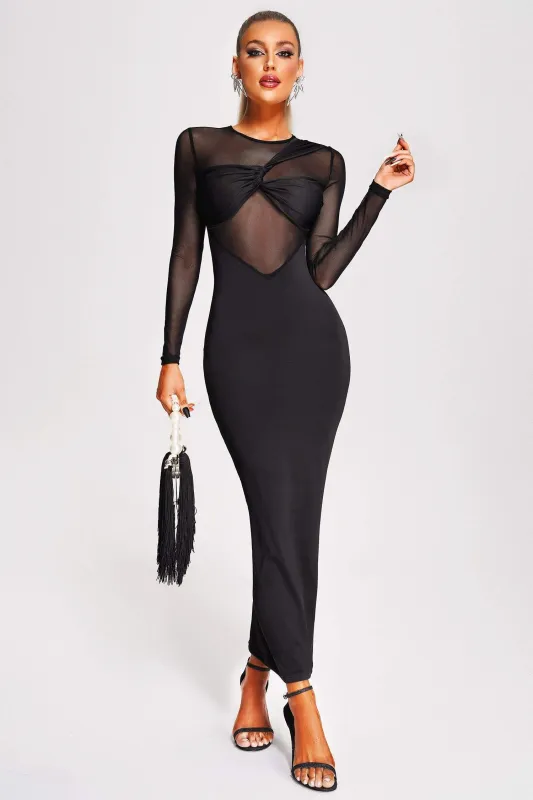 Yeney Mesh Midi Dress, S sold by Bella Barnett
