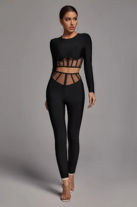 Pam Mesh Set - Black, XS sold by Bella Barnett