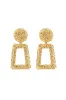 Textured Door Knocker Earrings, Silver sold by Bella Barnett