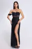 Raen Slit Maxi Mesh Dress, L sold by Bella Barnett