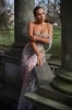 Off Shoulder Sequin Mesh Maxi Dress, L sold by Bella Barnett