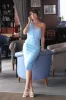 Pull Mesh Midi Bandage Dress, XL sold by Bella Barnett