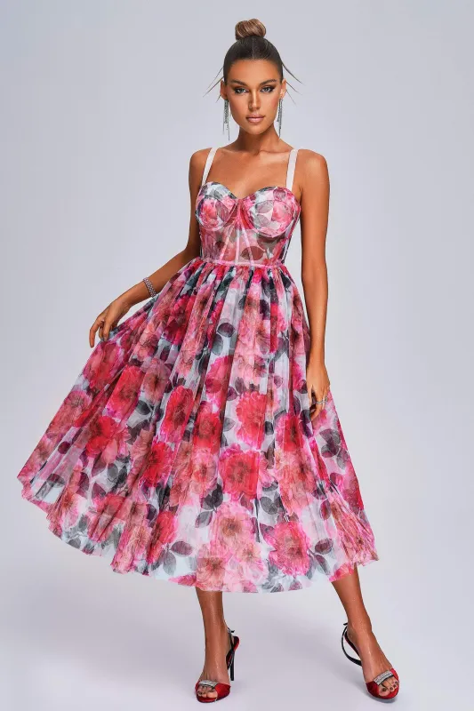Sareza Floral Midi Dress, XS sold by Bella Barnett