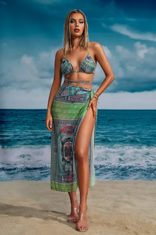 Jayden Bikini Three Piece Set, L made by Bella Barnett