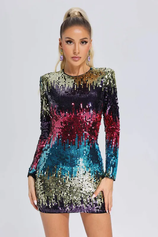 Rosella Sequin Mini Dress, S sold by Bella Barnett