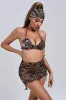 Karina Mesh Three Piece Set - Brown, L sold by Bella Barnett
