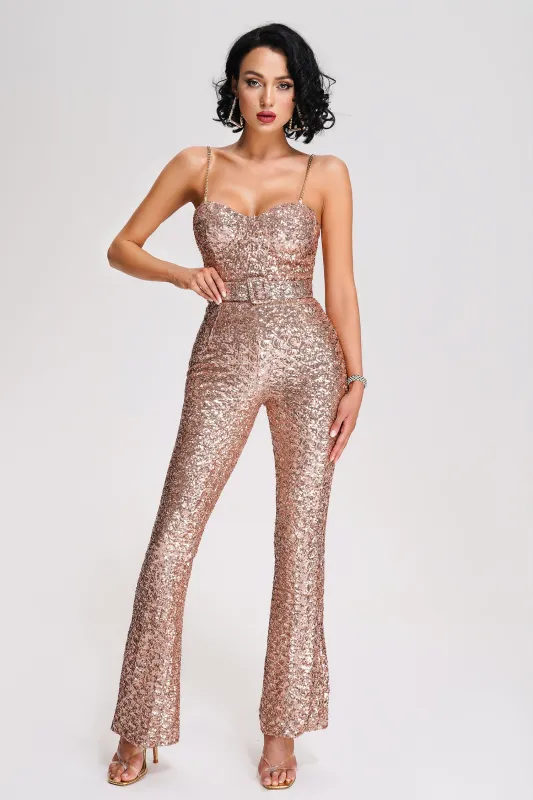 Natalie Sequin Jumpsuit, M sold by Bella Barnett