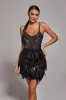 Modivs Sequin Feather Dress, S sold by Bella Barnett