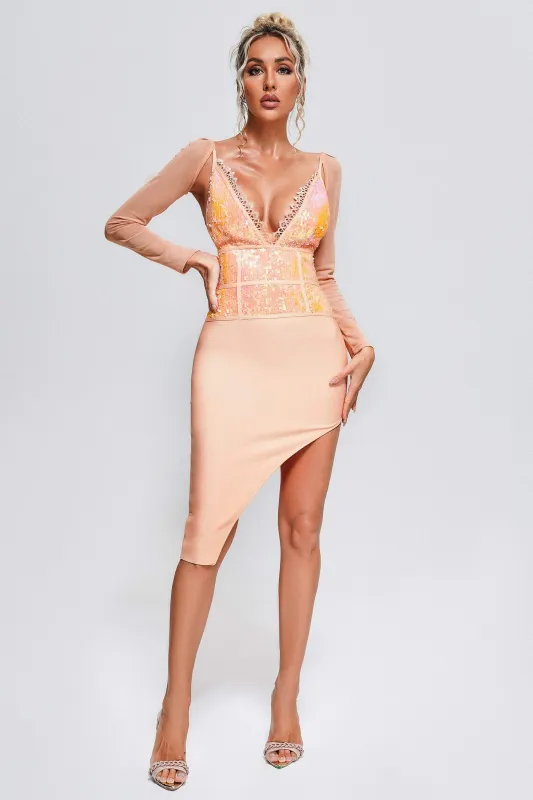 Deilyuh Sequin Midi Bandage Dress, L sold by Bella Barnett