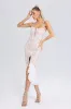 Kali Flounced Lace Midi Dress, L sold by Bella Barnett