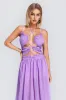 Alma Cutout Halter Maxi Dress, S sold by Bella Barnett