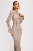 Derza Cutout Sequin Midi Dress, M sold by Bella Barnett