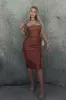 rosamariaryyti - Grasa Strapless Leather Midi Dress, L sold by Bella Barnett