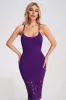 Xiclaly Cutout Halter Midi Dress - Purple, M sold by Bella Barnett