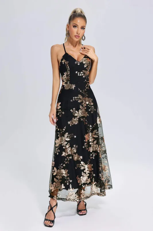 Nico Sequin Mesh Dress, M sold by Bella Barnett