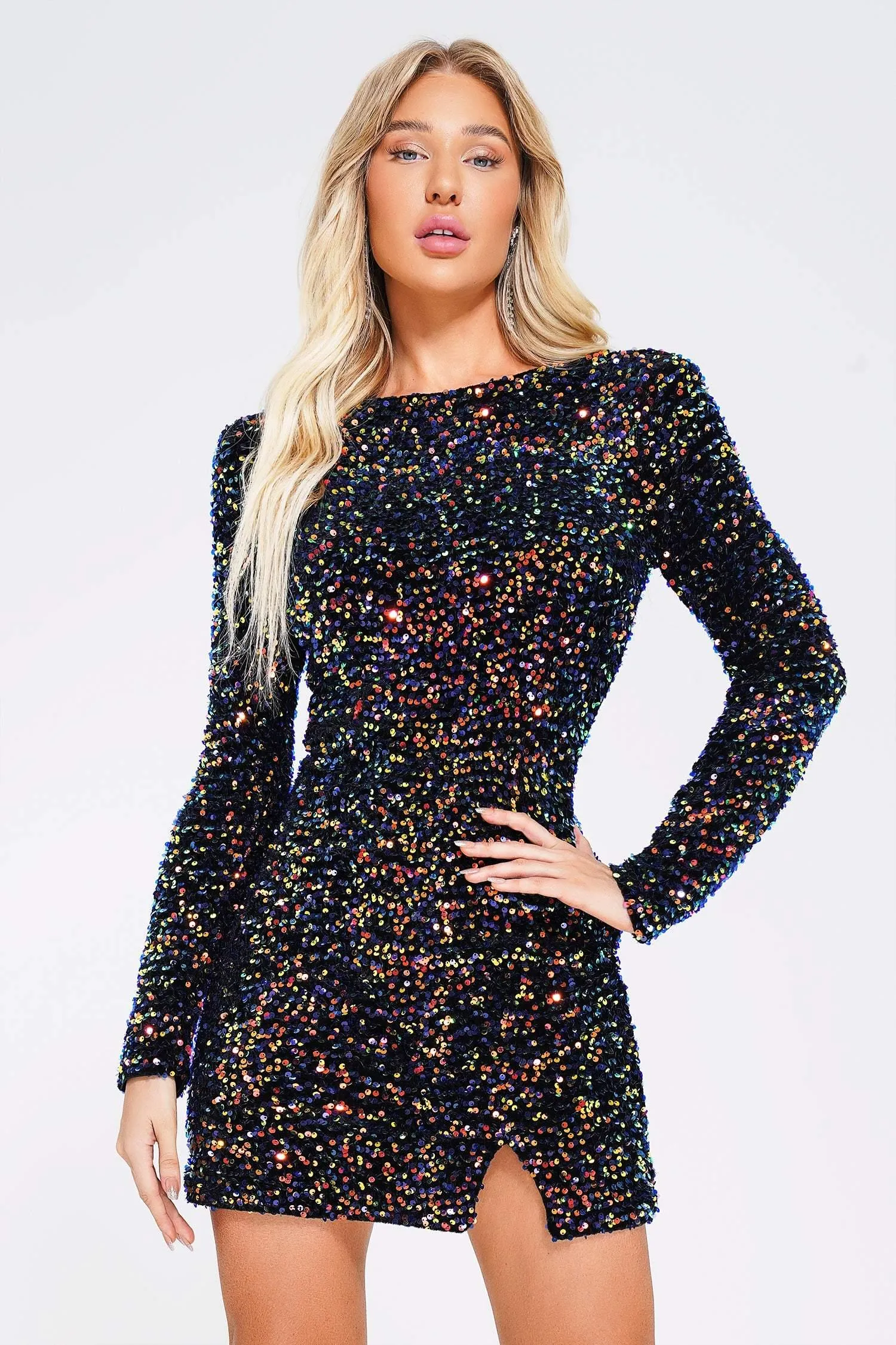 Jaza Mini Sequin Dress, L sold by Bella Barnett product image thumbnail 2